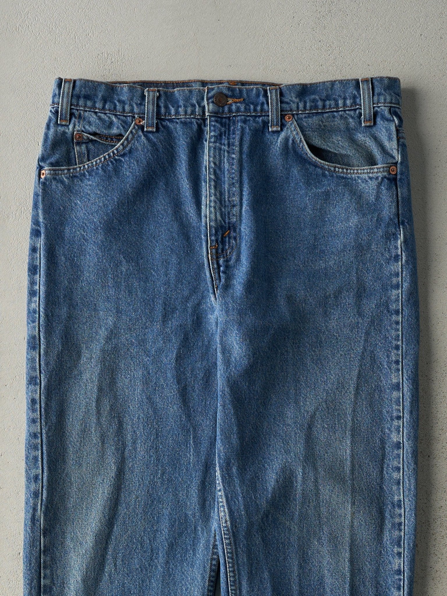 Vintage 90s Light Wash Levi's 505 Orange Tab Jeans (34x33.5)