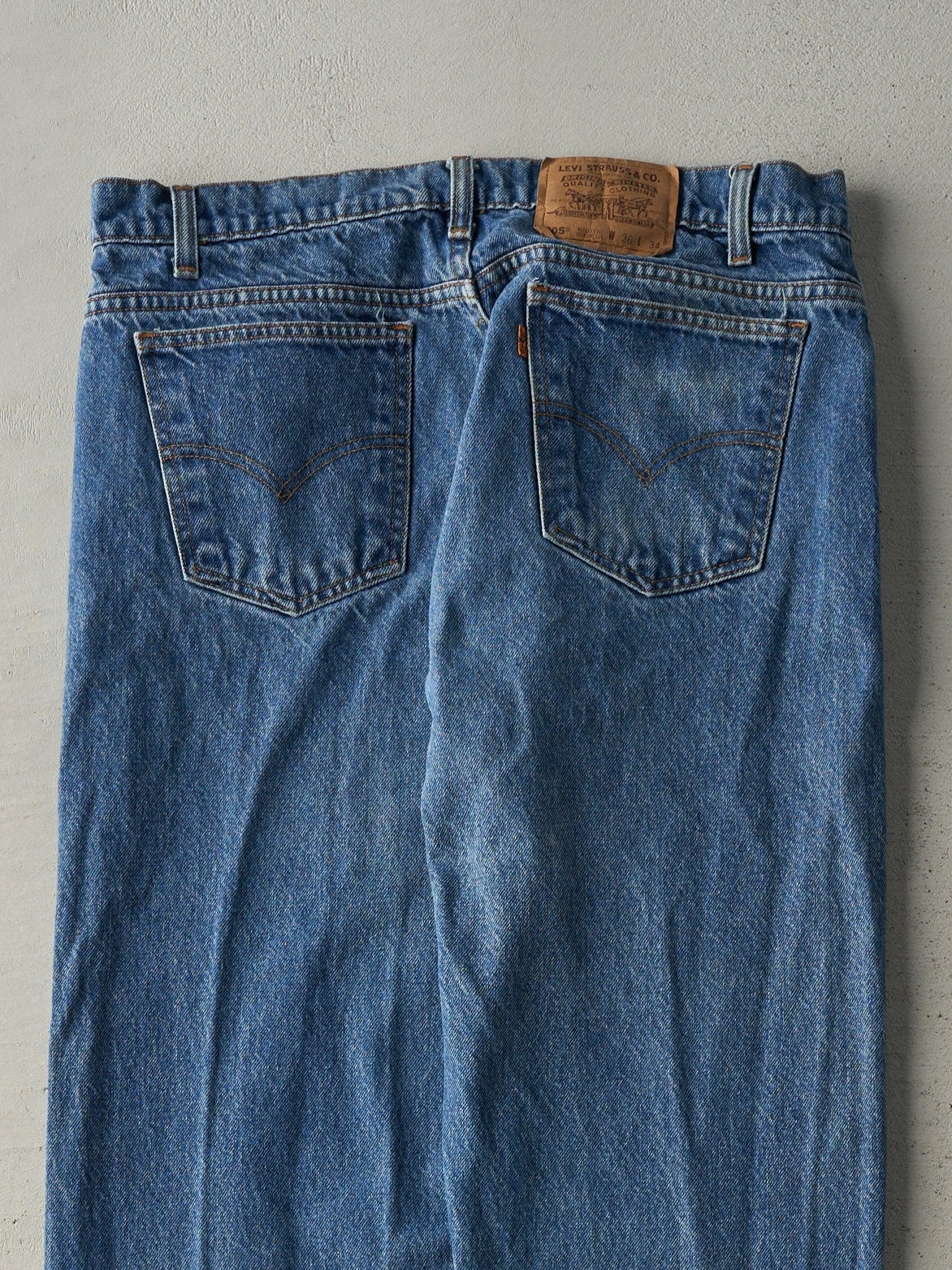 Vintage 90s Light Wash Levi's 505 Orange Tab Jeans (34x33.5)
