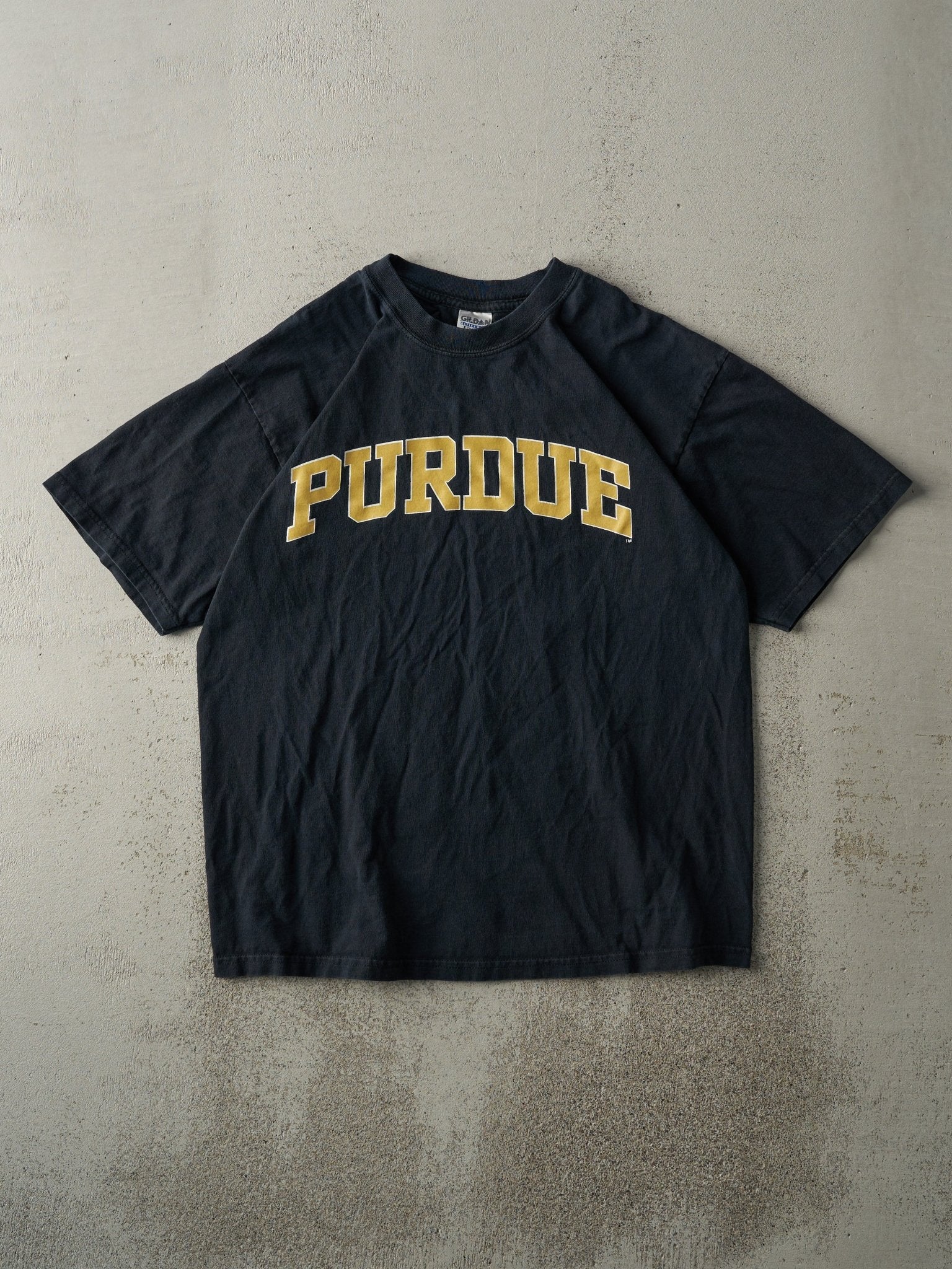 Vintage Y2K Black Purdue University Tee (M)