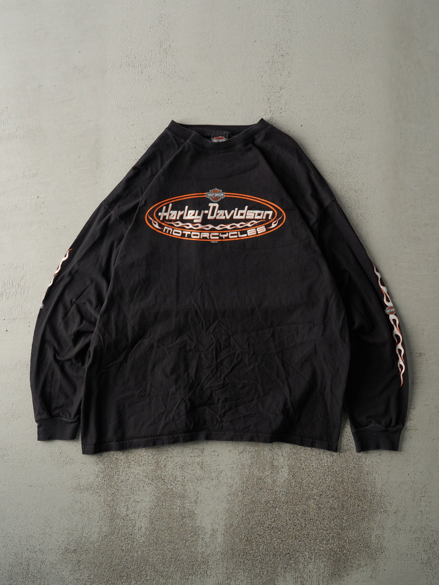 Vintage 06' Black Jacksonville Florida Harley Davidson Long Sleeve (L)