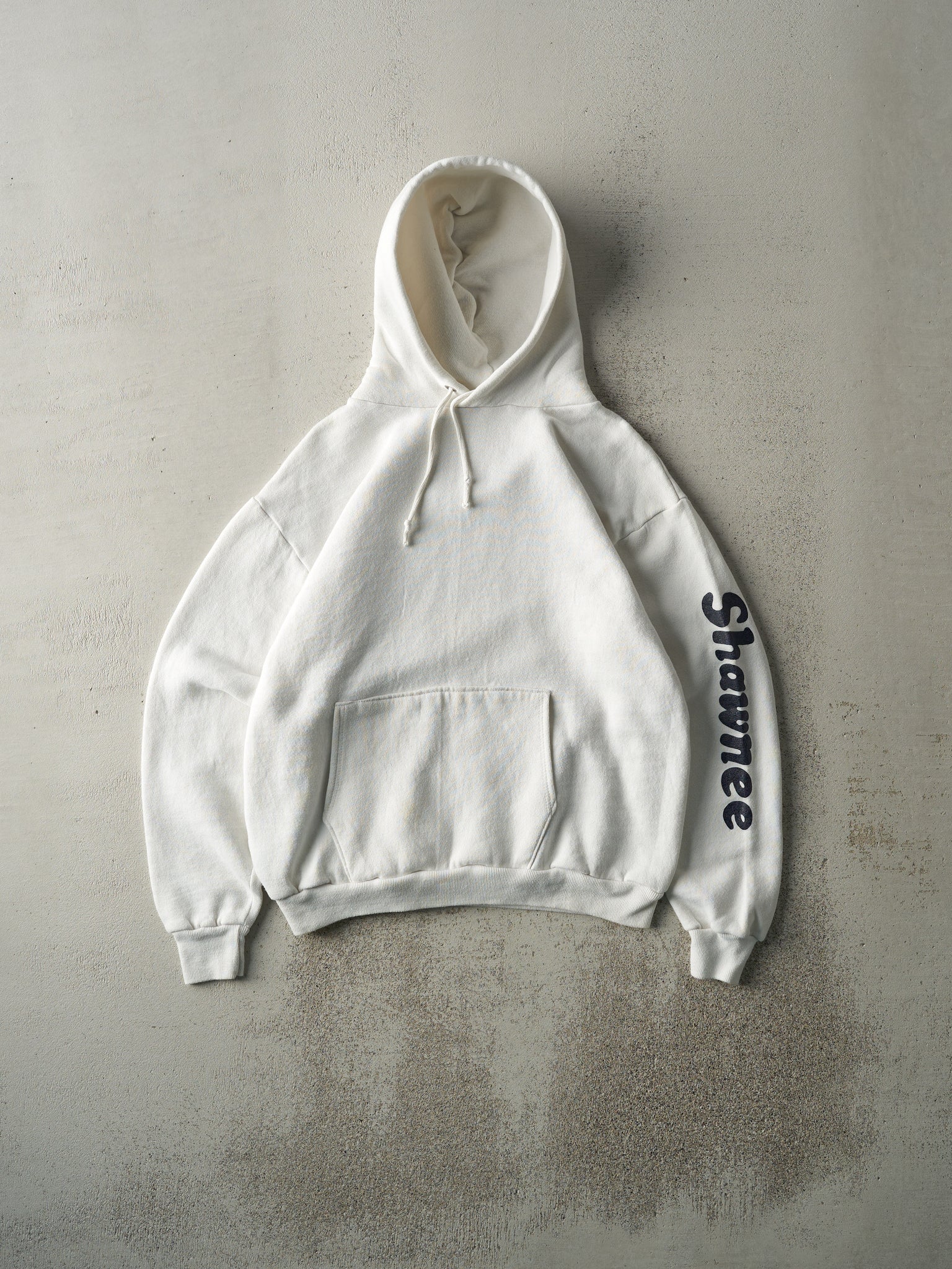 Vintage 80s White Shawnee Russell Athletics Hoodie (S)