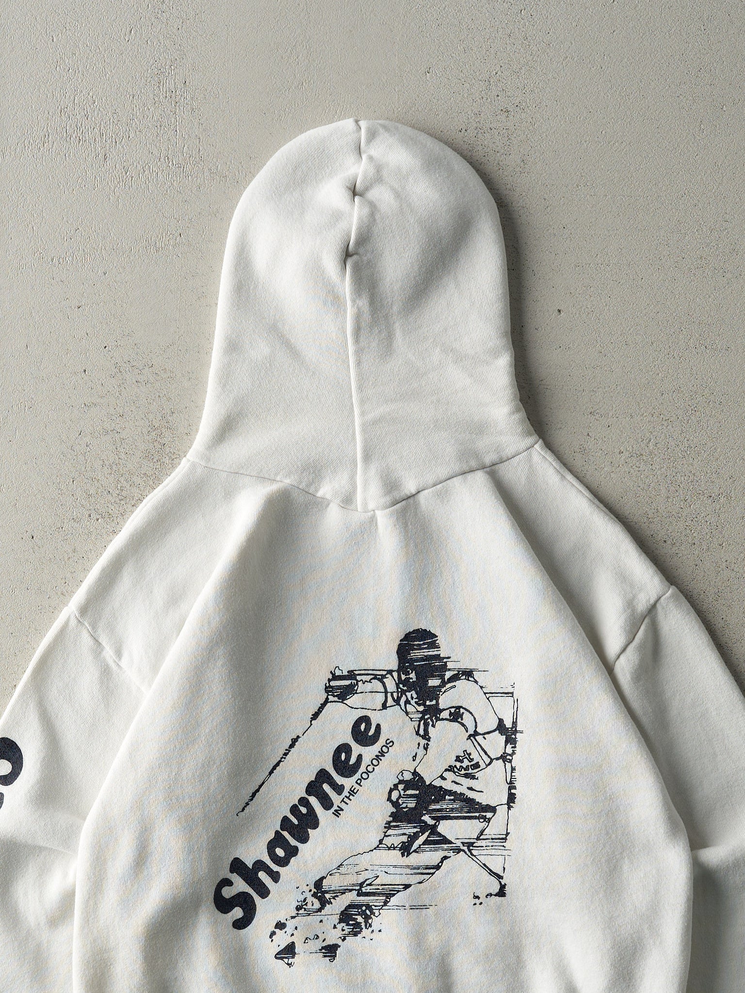 Vintage 80s White Shawnee Russell Athletics Hoodie (S)