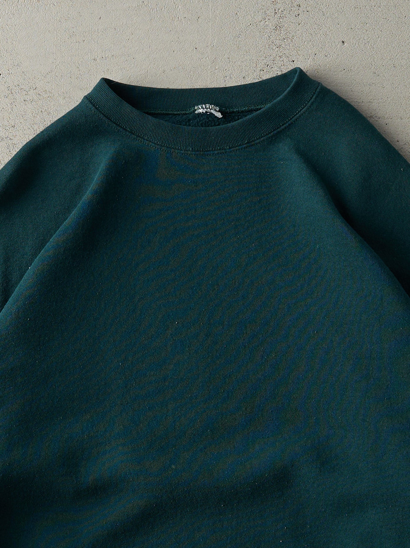 Vintage 90s Forest Green Blank Boxy Crewneck (XL)