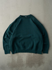 Vintage 90s Forest Green Blank Boxy Crewneck (XL)