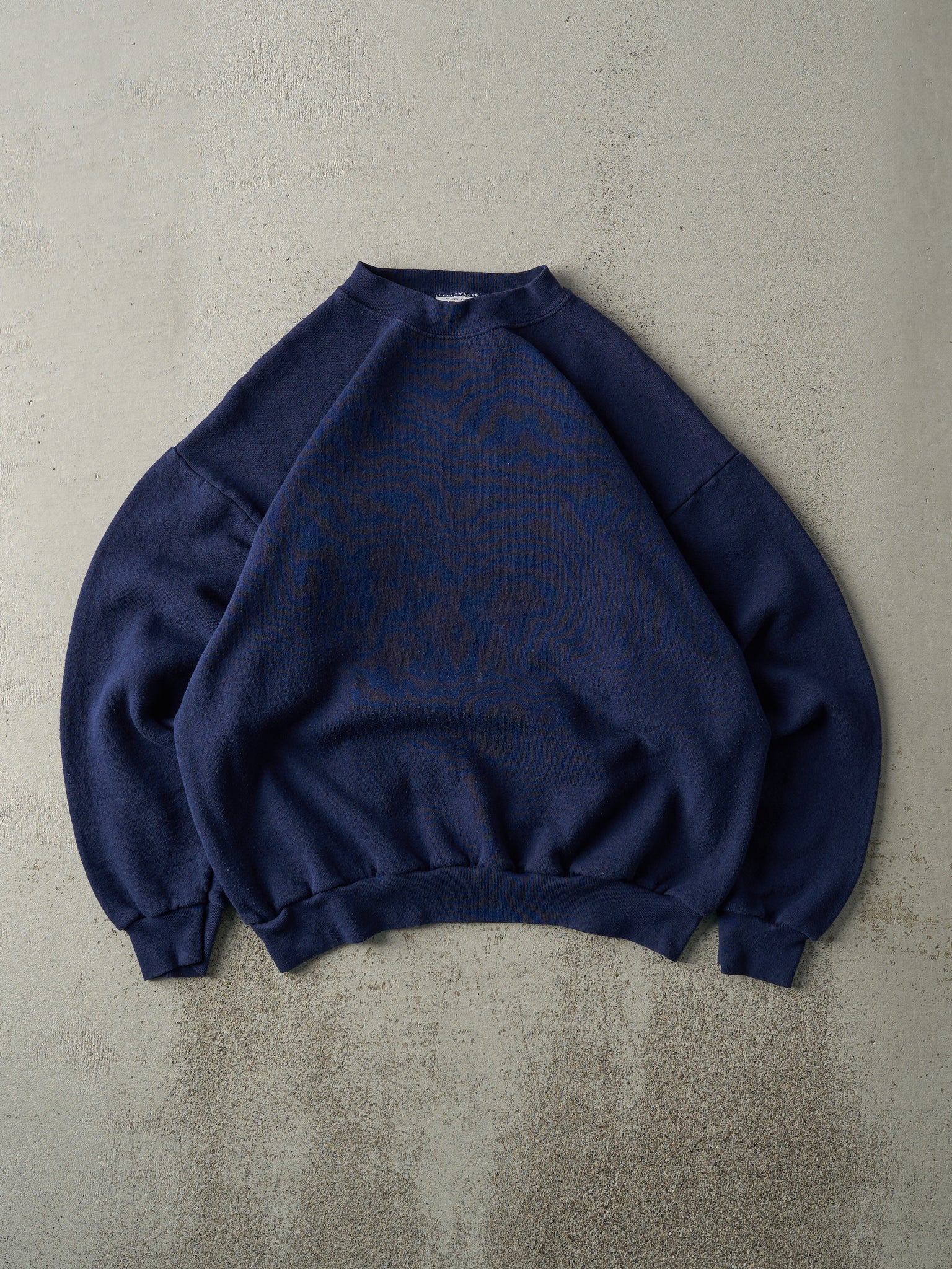 Vintage 90s Navy Blue Blank Crewneck (M)