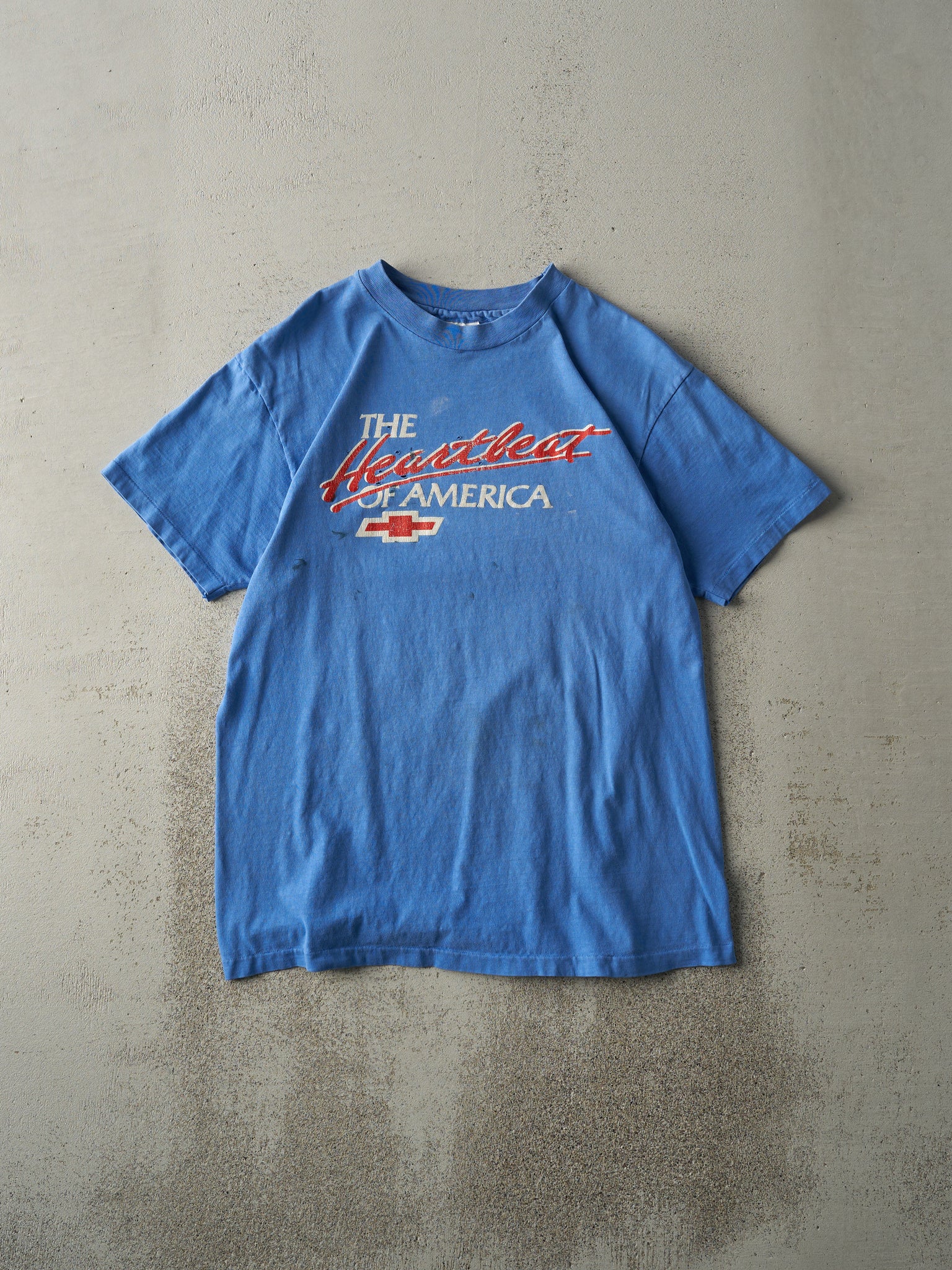 Vintage 90s Blue Chevrolet Single Stitch Tee (S)