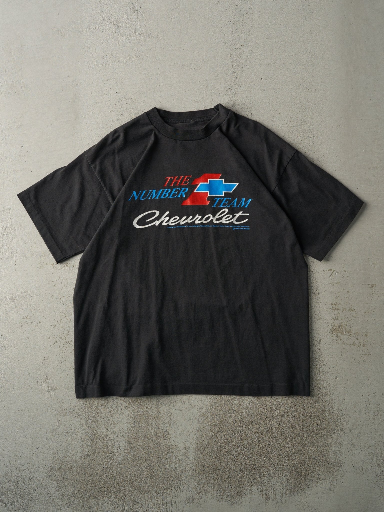 Vintage 95' Black Chevrolet "The Number 1 Team" Tee (M)