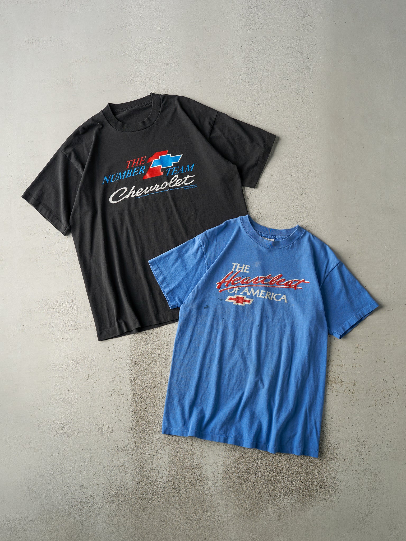 Vintage 90s Blue Chevrolet Single Stitch Tee (S)