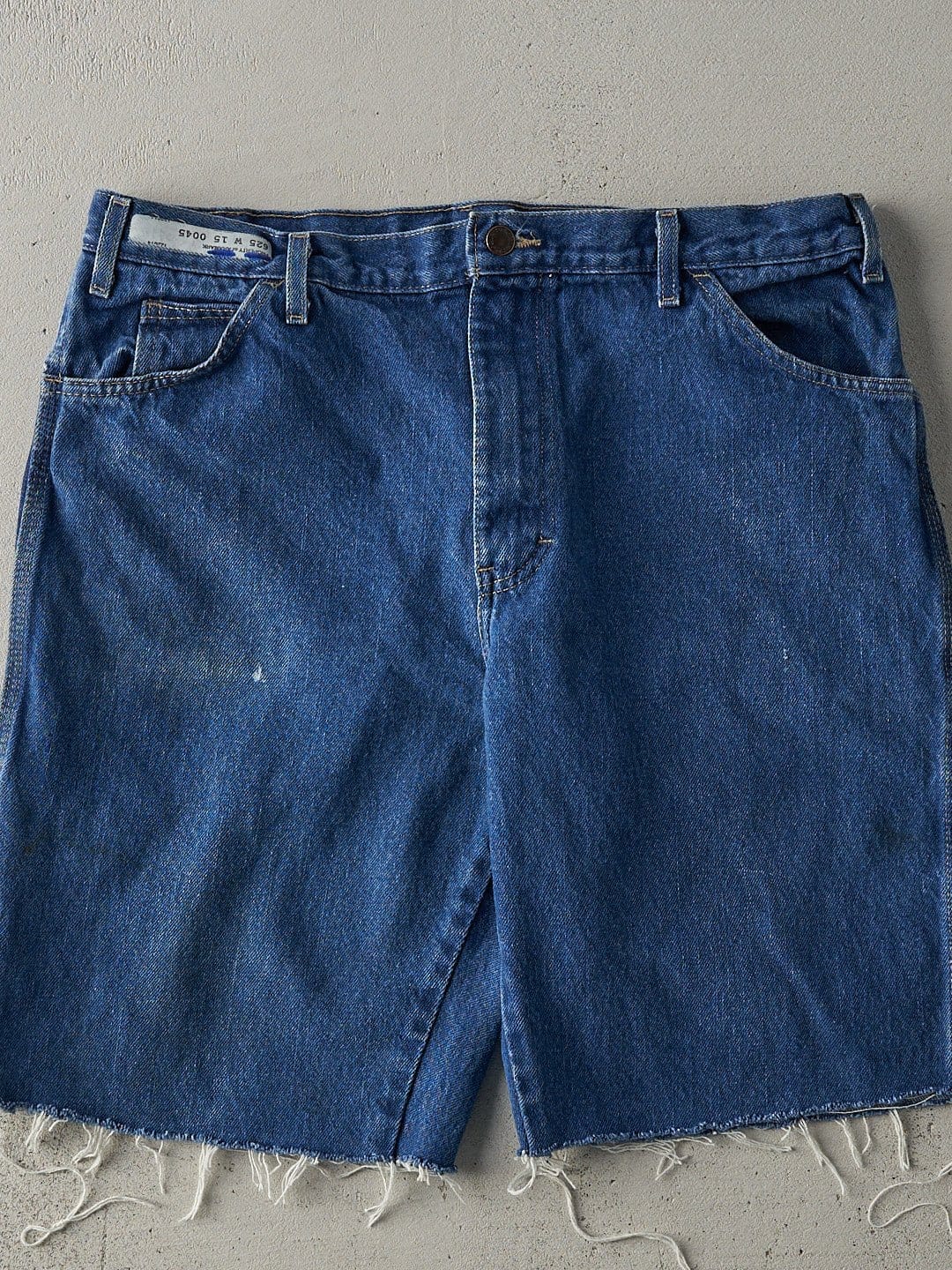 Vintage 90s Mid Wash Dickies Carpenter Cut Off Shorts (36x10)