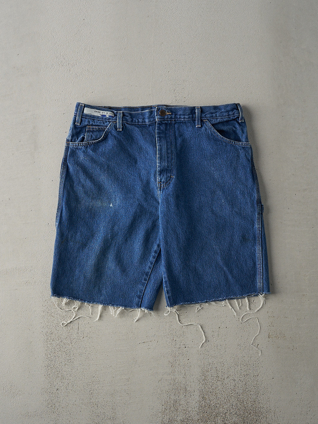 Vintage 90s Mid Wash Dickies Carpenter Cut Off Shorts (36x10)