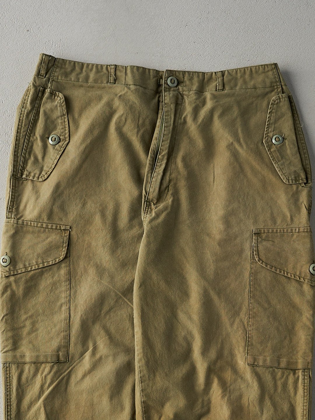 Vintage 90s Army Green Military by World Famous Parachute Pants (38x32)