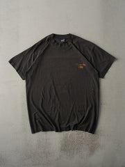 Vintage 90s Faded Black Canadian Club Single Stitch Tee (L)