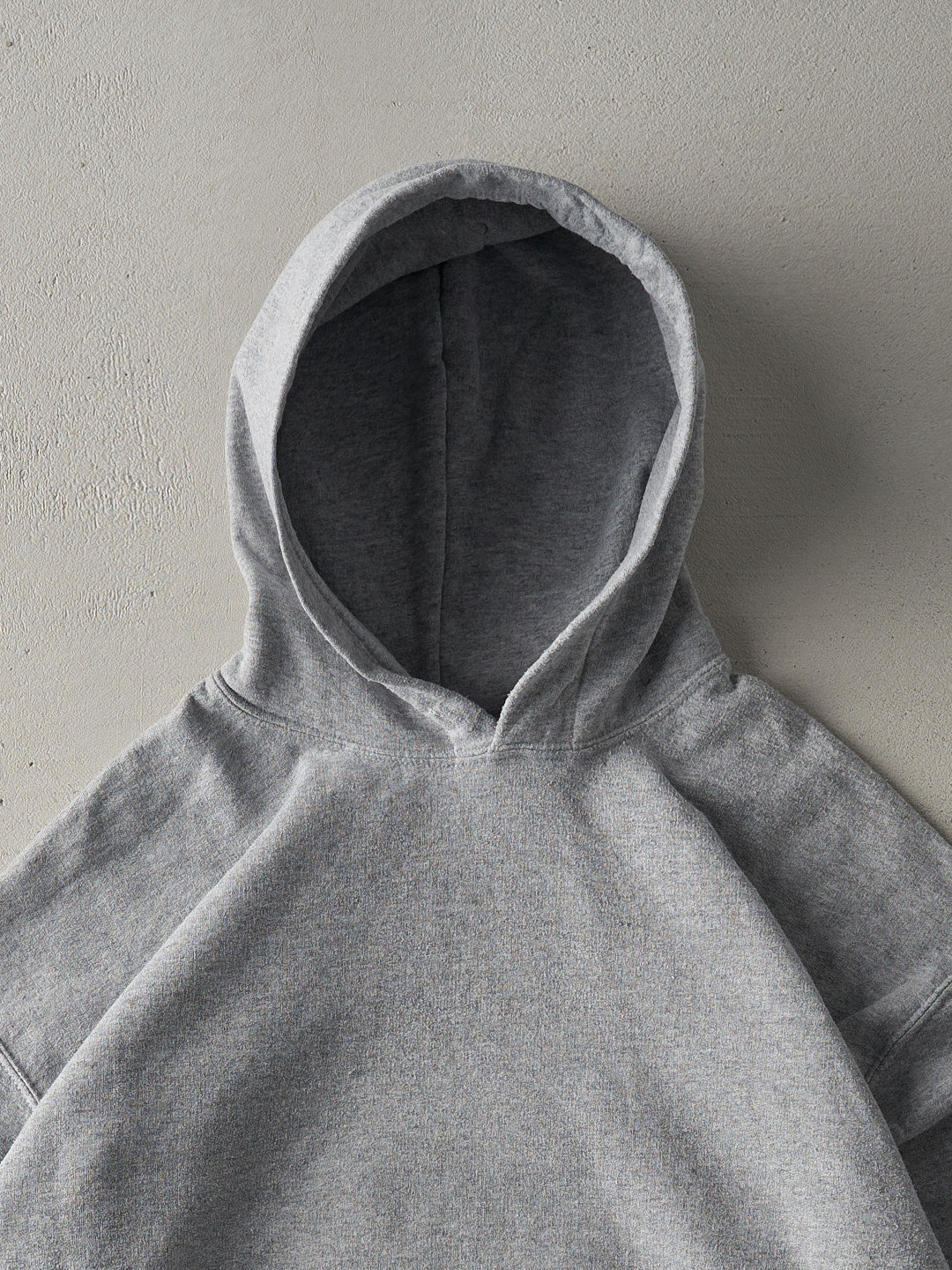 Vintage Y2K Grey Blank Boxy Hoodie (M)