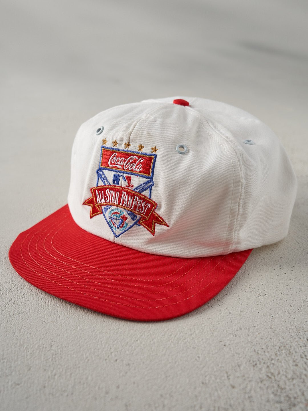 Vintage 91' White Toronto Blue Jays All Star FanFest Snapback Hat
