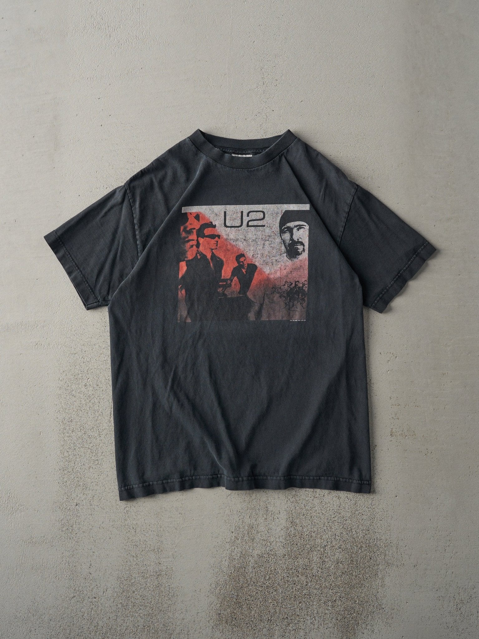 Vintage 01' Black U2 Elevation Tour Band Tee (S)