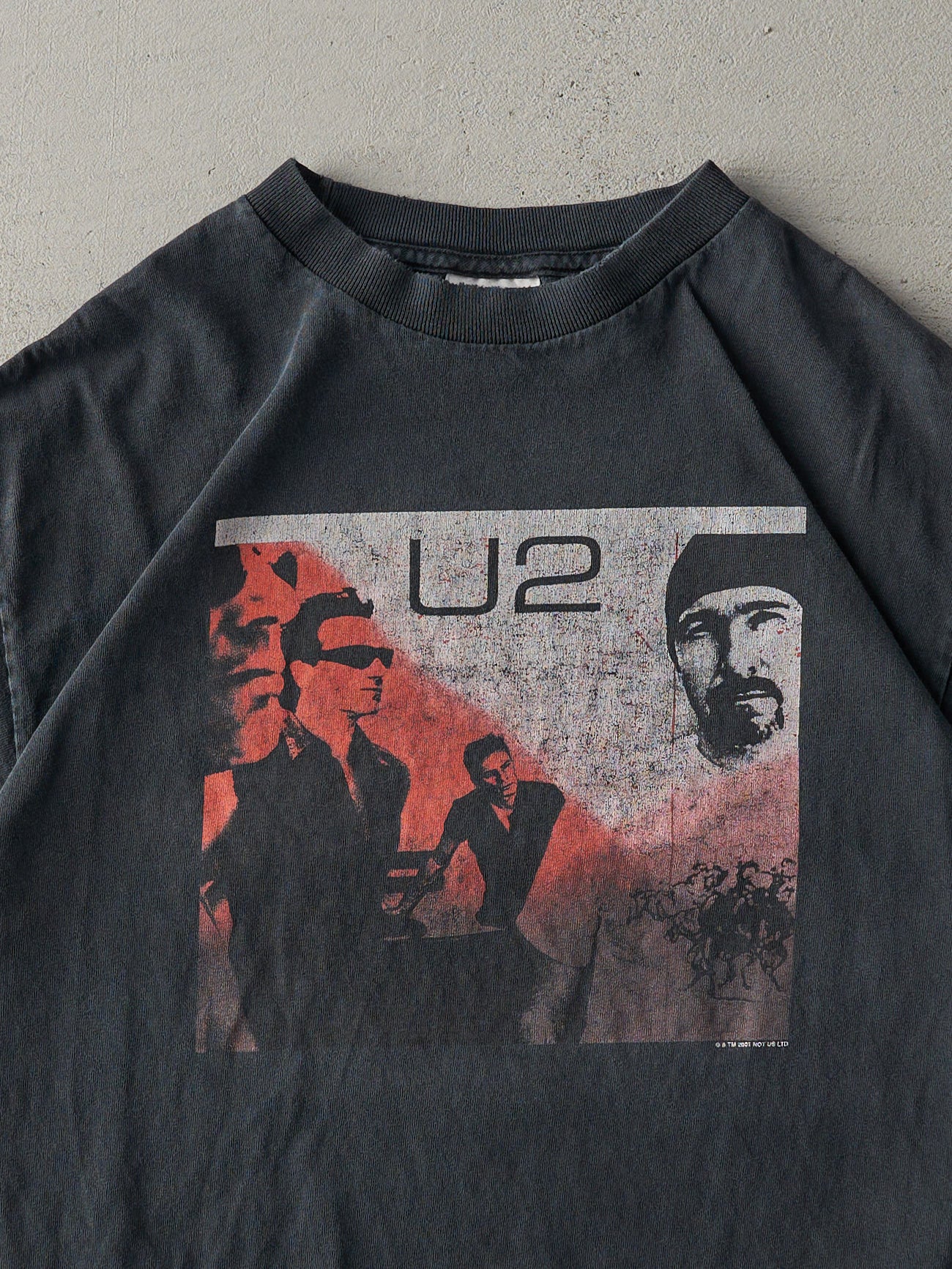 Vintage 01' Black U2 Elevation Tour Band Tee (S)
