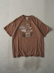 Vintage 03' Faded Brown RARE Kailua-Kona Hawaii Harley Davidson Tee (L)