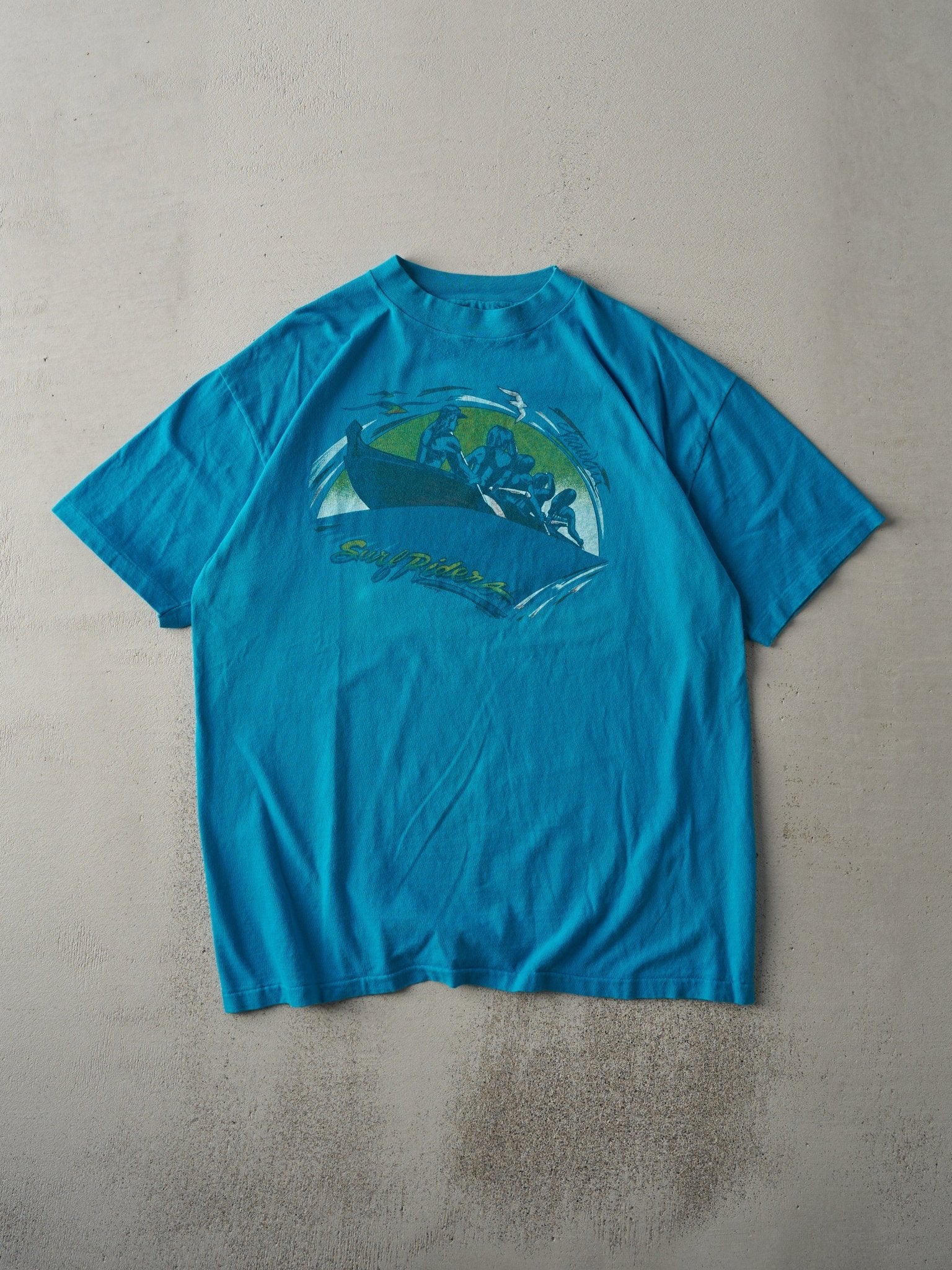 Vintage 90s Blue Hawaii Surf Riders Single Stitch Tee (M/L)