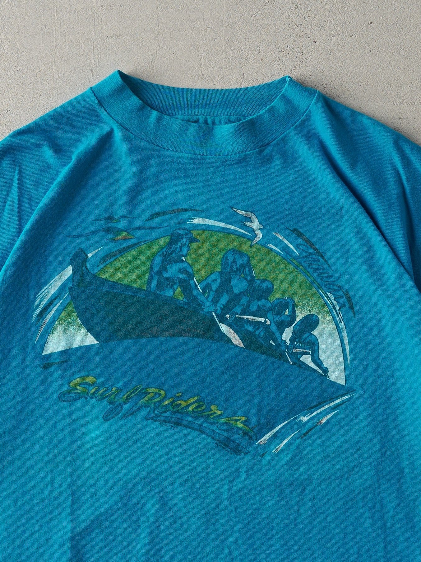 Vintage 90s Blue Hawaii Surf Riders Single Stitch Tee (M/L)