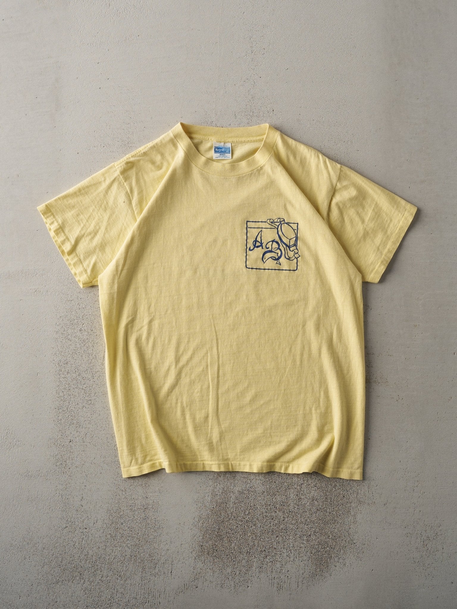 Vintage 87' Yellow Girls Swimming Championship Single Stitch Tee (M)