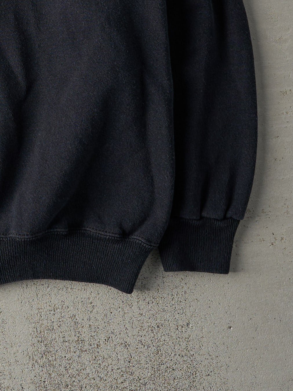 Vintage 80s Black Hanes Blank Boxy Crewneck (M)
