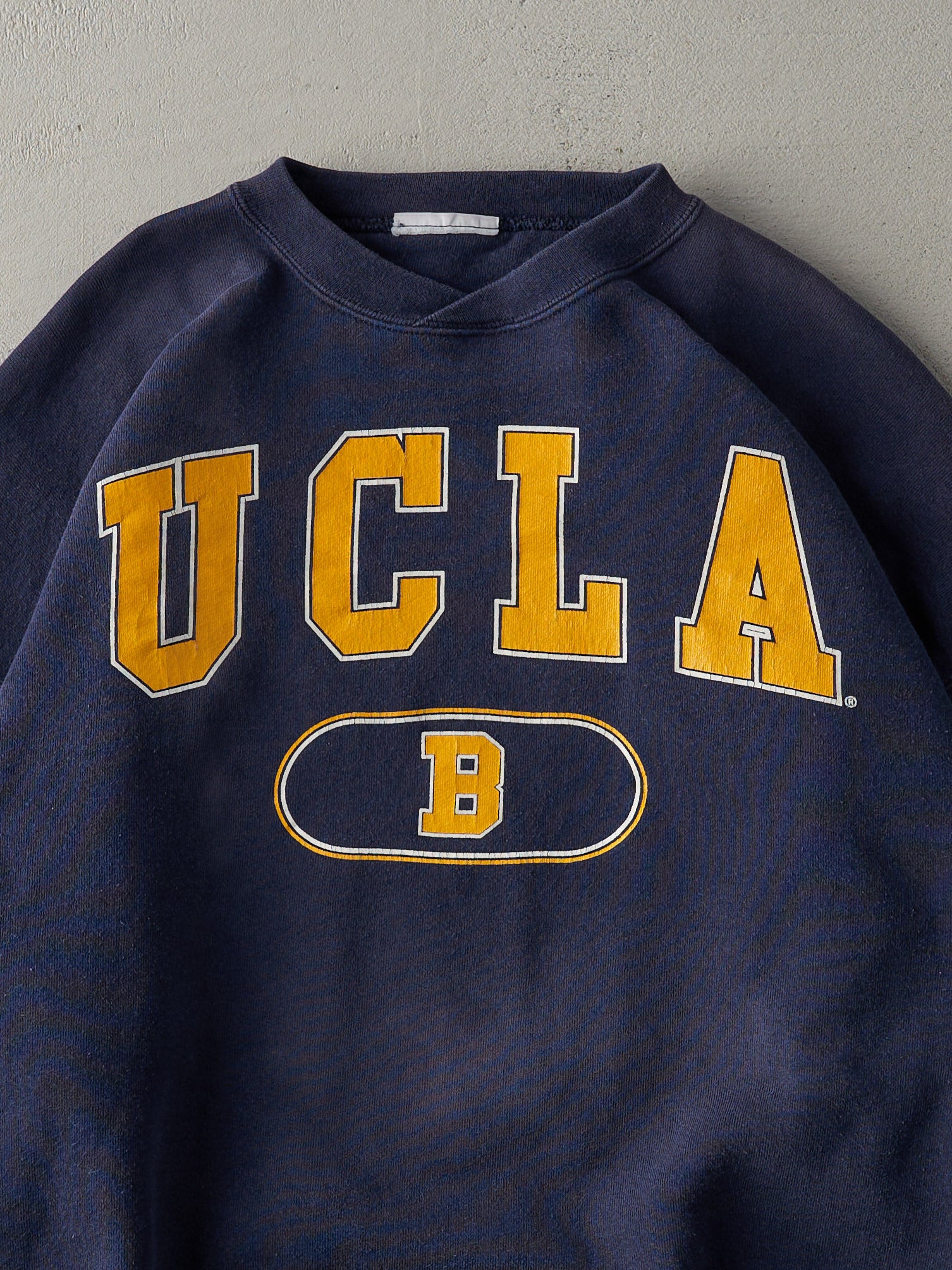 Vintage 90s Navy Blue UCLA Boxy Crewneck (L)