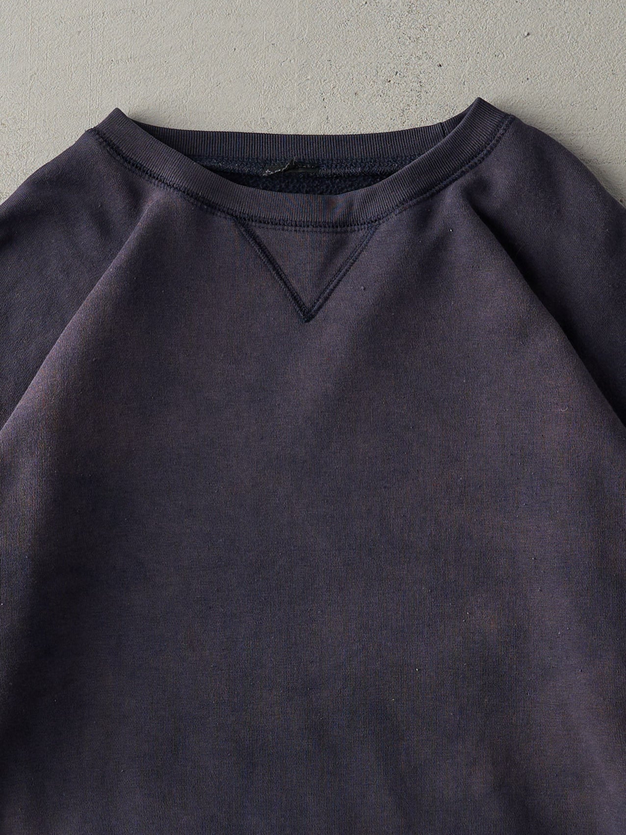 Vintage 90s Navy  Faded Boxy Crewneck (L)