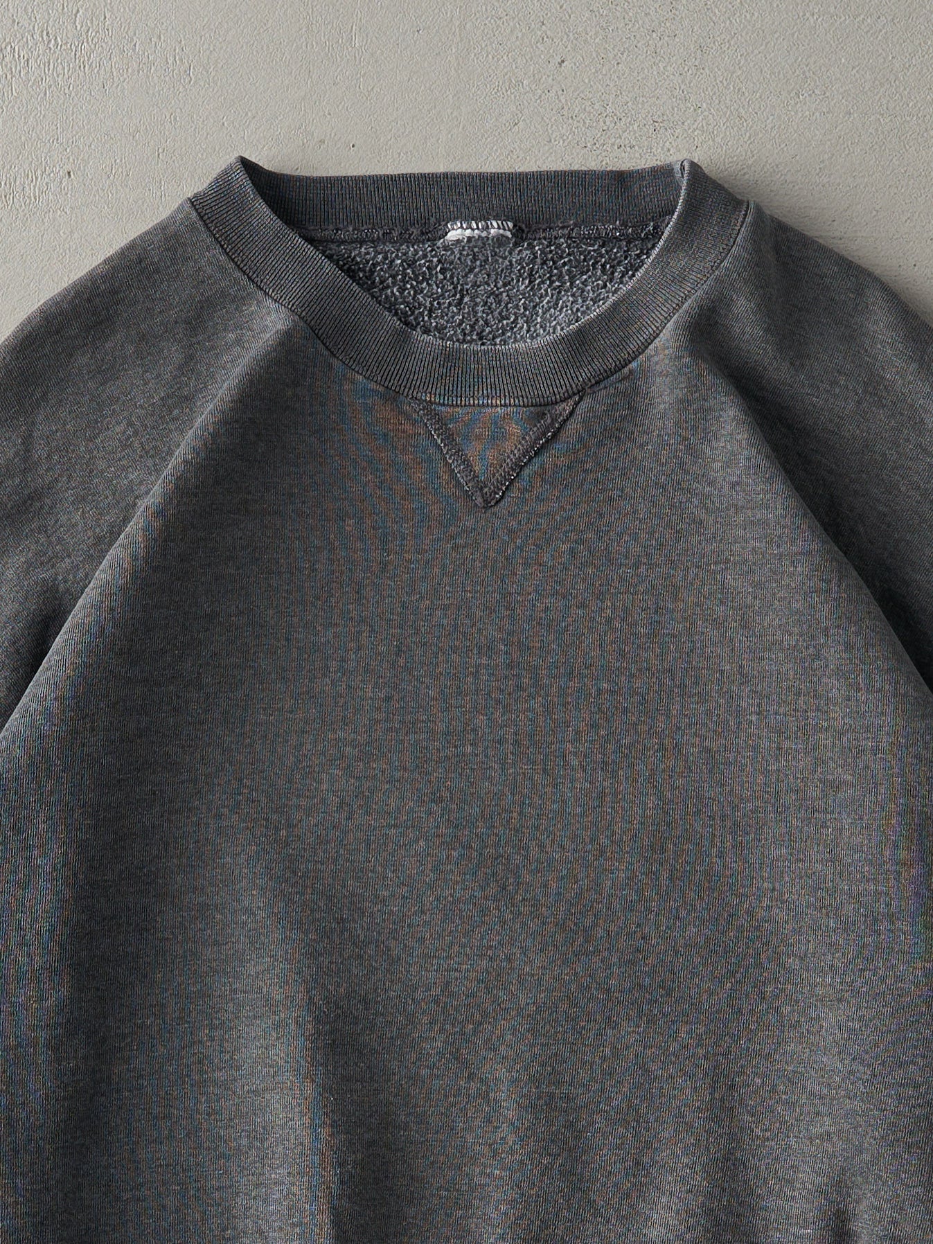 Vintage 90s Washed Grey Russell Athletics Blank Crewneck (L)