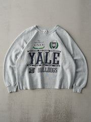 Vintage 80s Heather Grey Yale Cropped Crewneck (M)