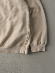 Vintage 90s Beige The Drive 97.1 FM Embroidered Crewneck (L/XL)