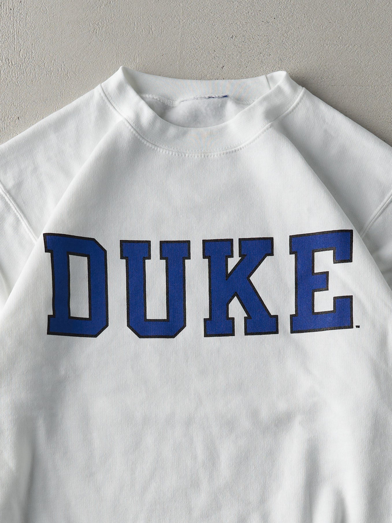 Vintage Y2K White Champion Duke Crewneck (M)