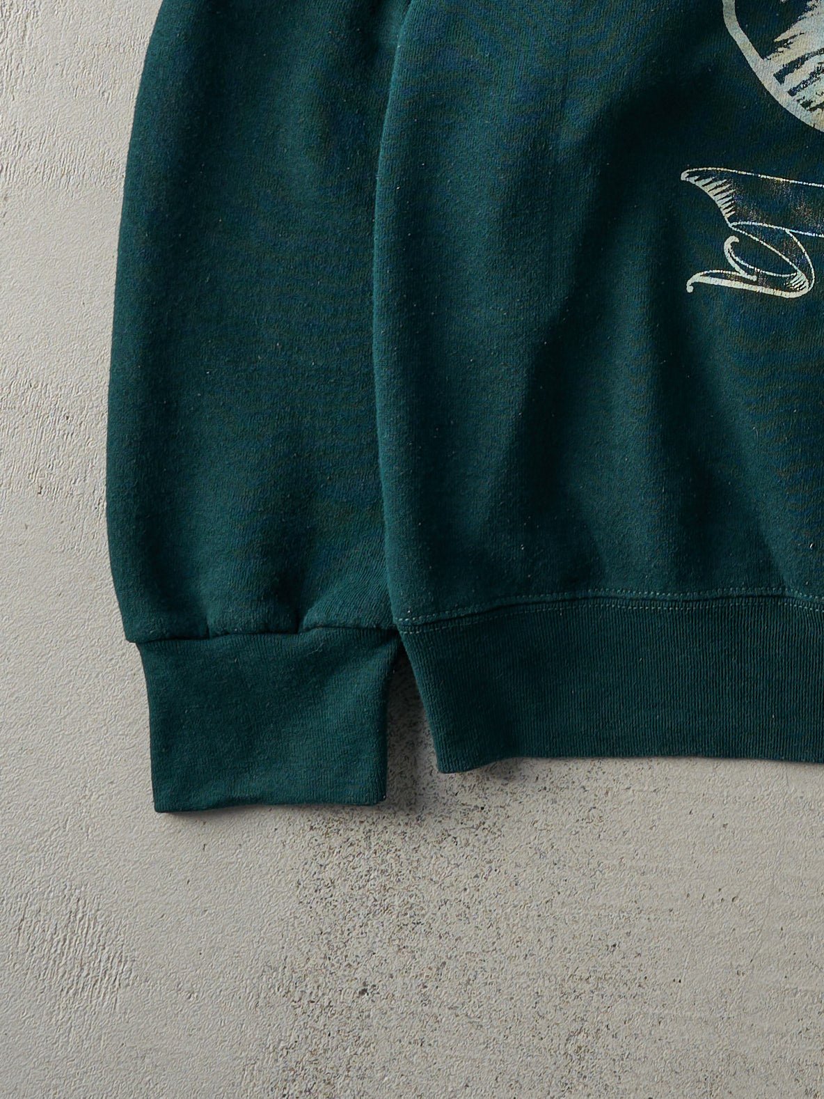 Vintage 02' Forest Green Bike Week Boxy Crewneck (L)