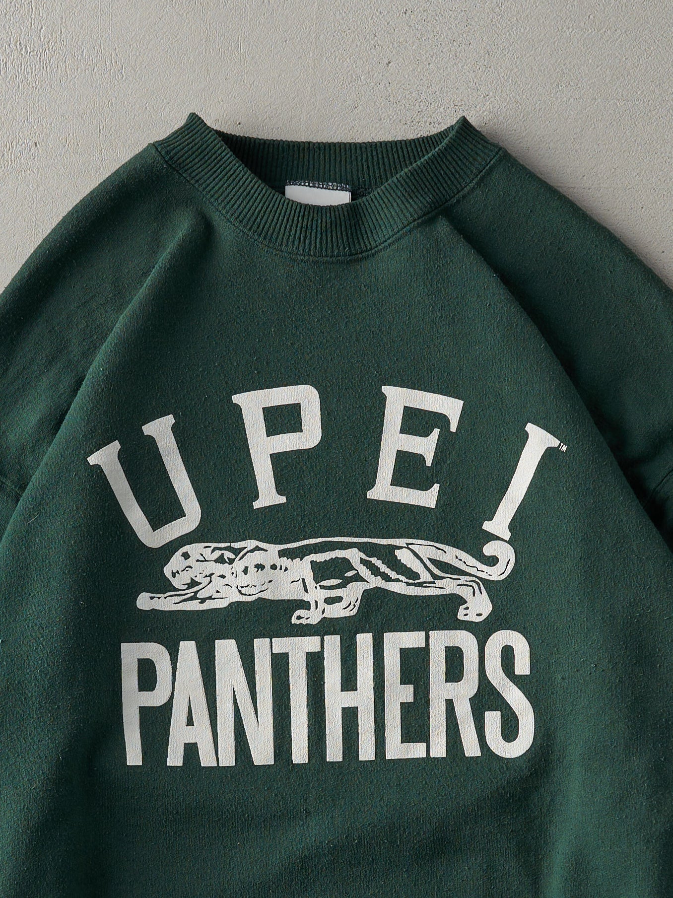 Vintage 90s Forest Green UPEI Panthers Crewneck (L)