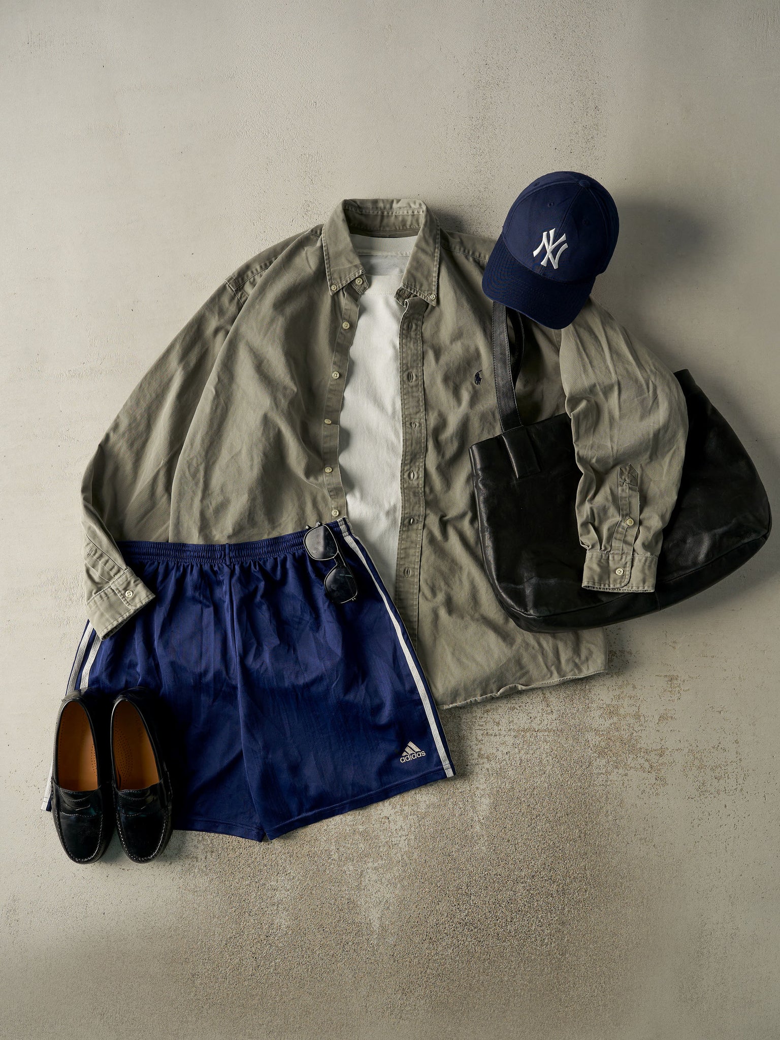 Vintage 90s Grey Ralph Lauren Button Up Long Sleeve (XXL/XXXL)