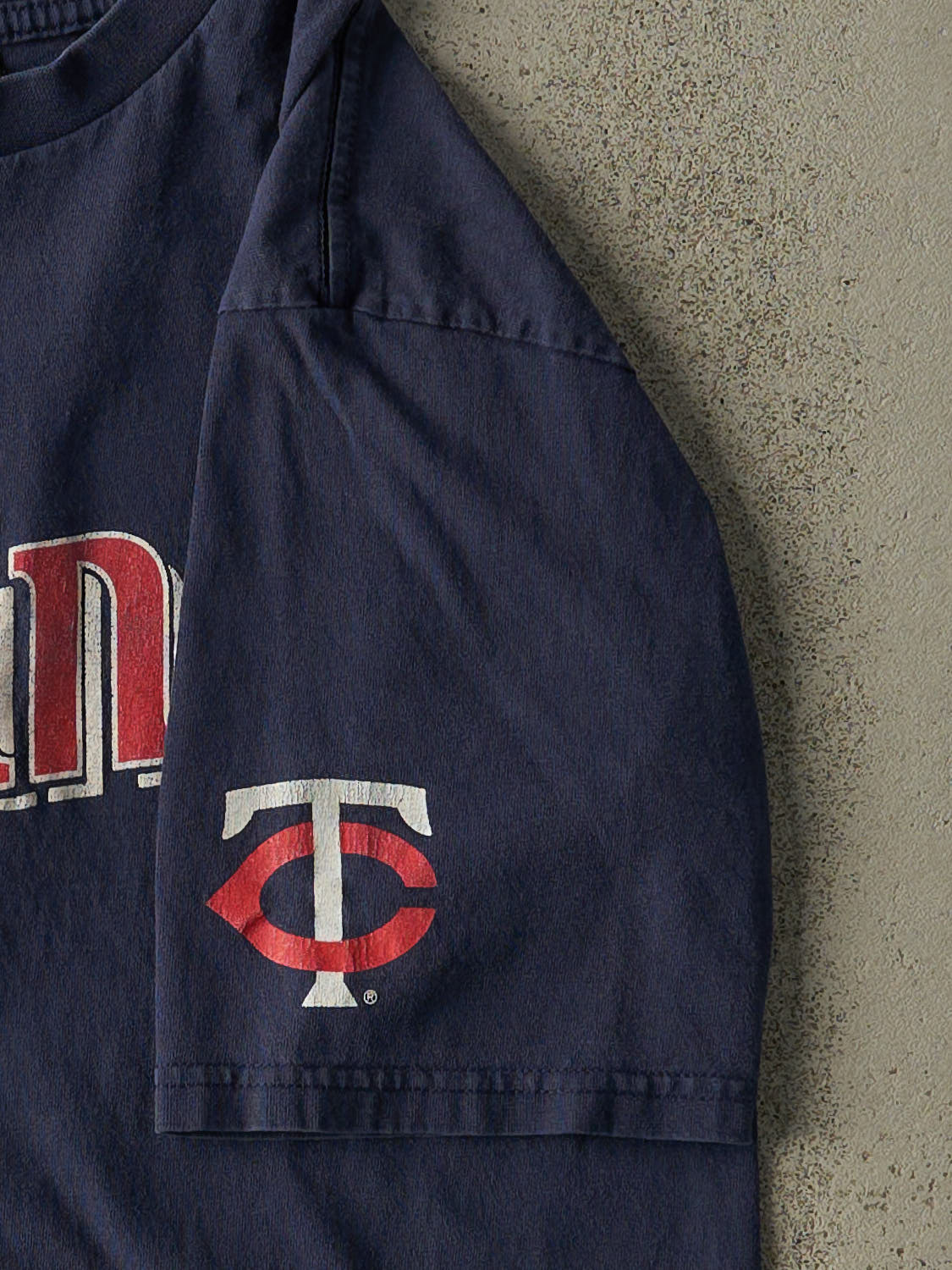 Vintage 04' Navy Blue Minnesota Twins Nike Middle Swoosh Tee (S/M)