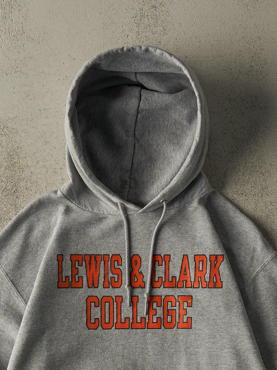 Vintage 90s Grey Lewis & Clark College Champion Hoodie (M/L)