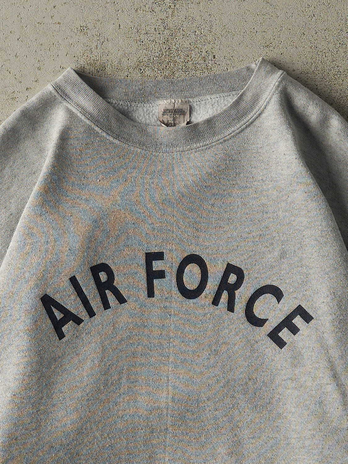 Vintage 90s Grey Air Force Boxy Crewneck (XL)