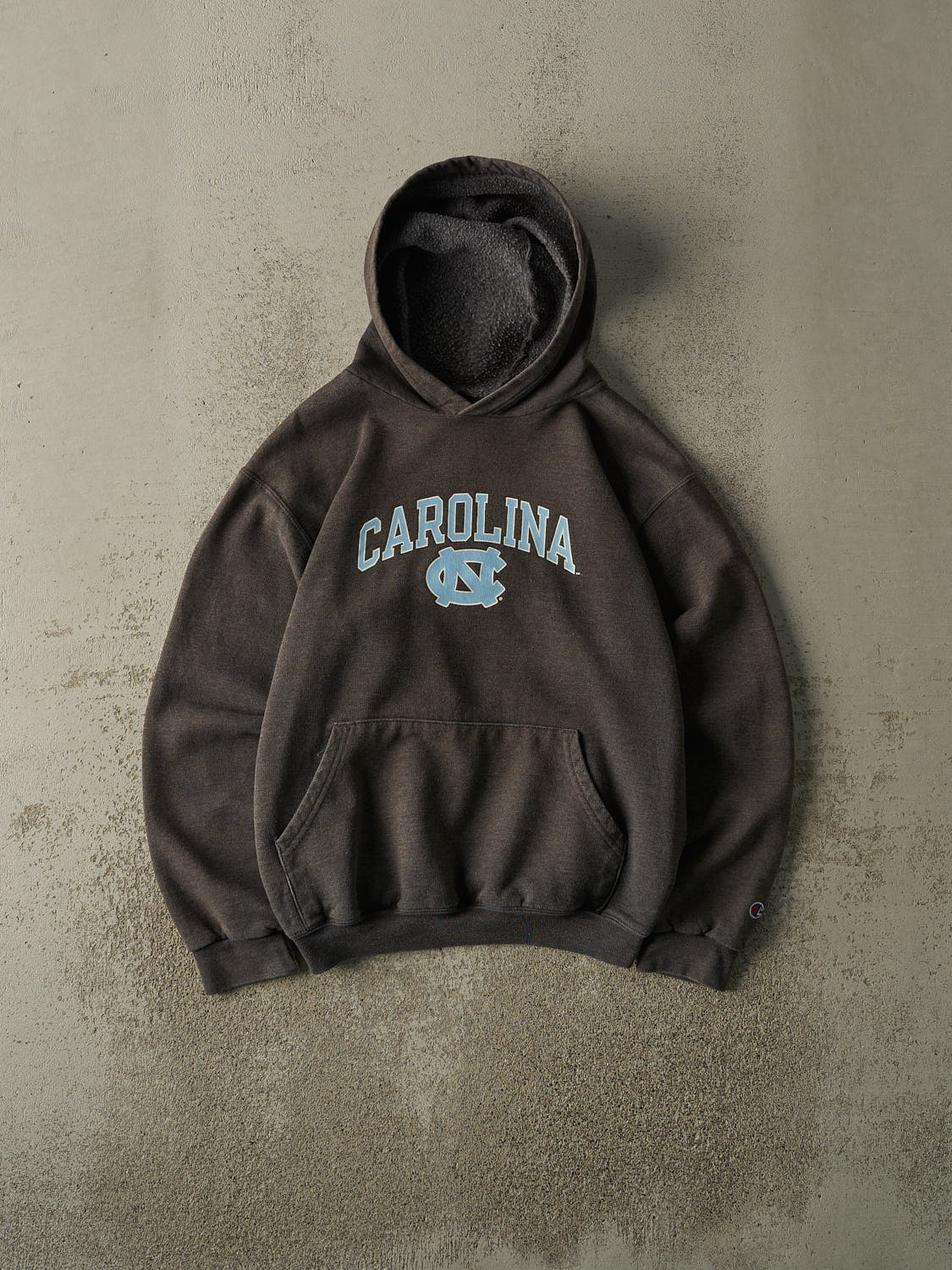 Vintage Y2K Charcoal Grey University of North Carolina Hoodie (XS/S)
