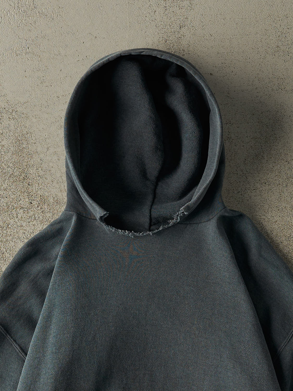 Vintage 90s Steel Blue Russell Athletic Boxy Hoodie (L)