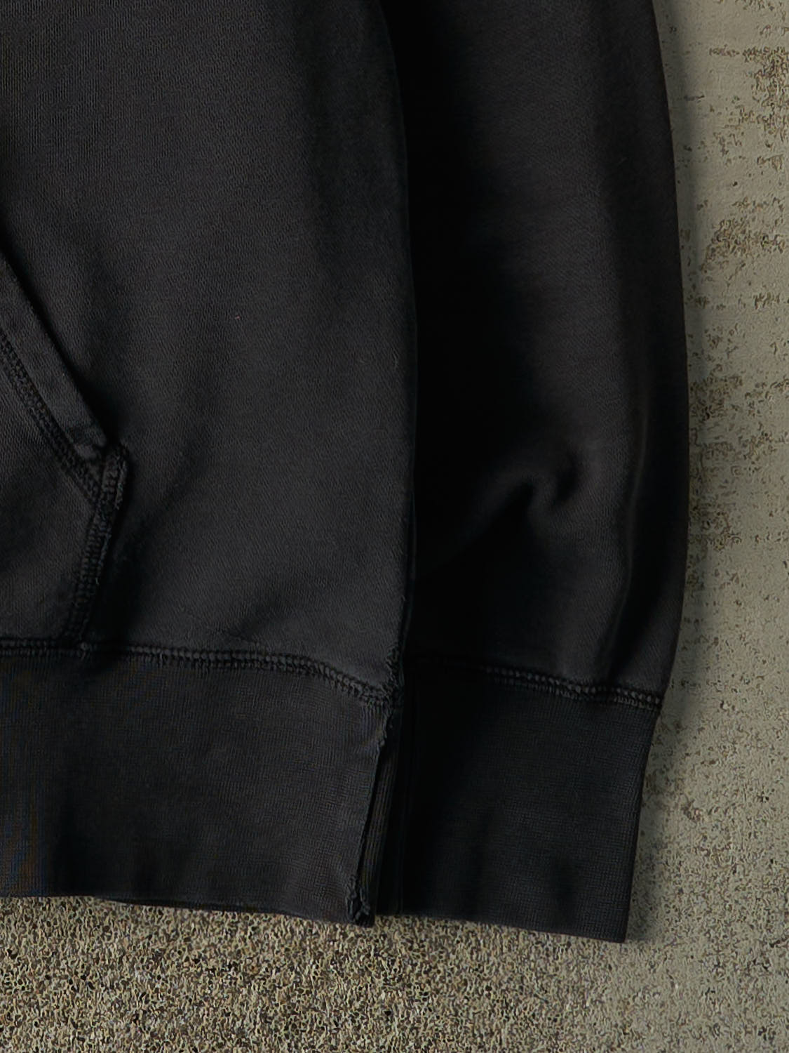 Vintage Y2K Faded Black Nike Embroidered Swoosh Hoodie (XL)