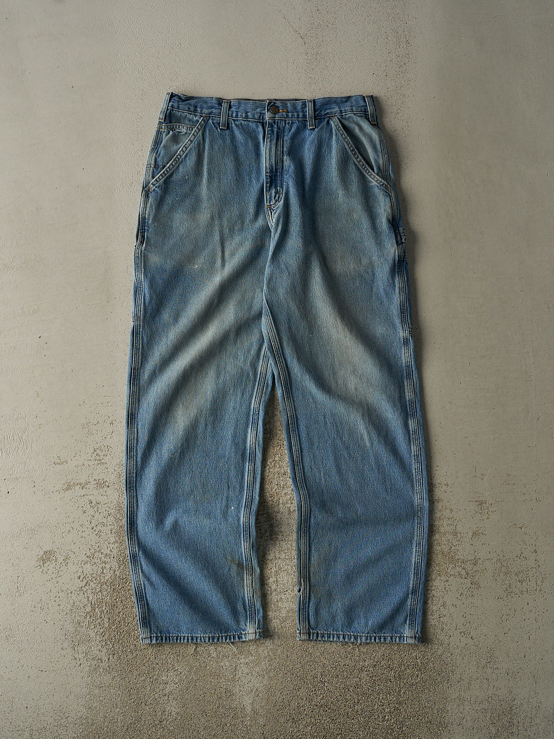 Vintage 90s Light Wash Carhartt Carpenter Jeans (32.5x32)