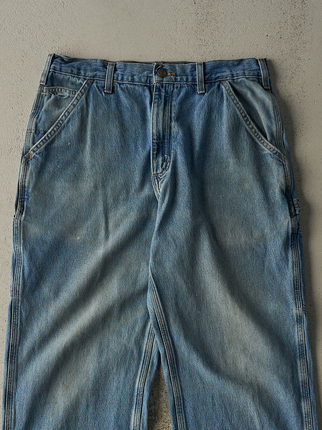 Vintage 90s Light Wash Carhartt Carpenter Jeans (32.5x32)