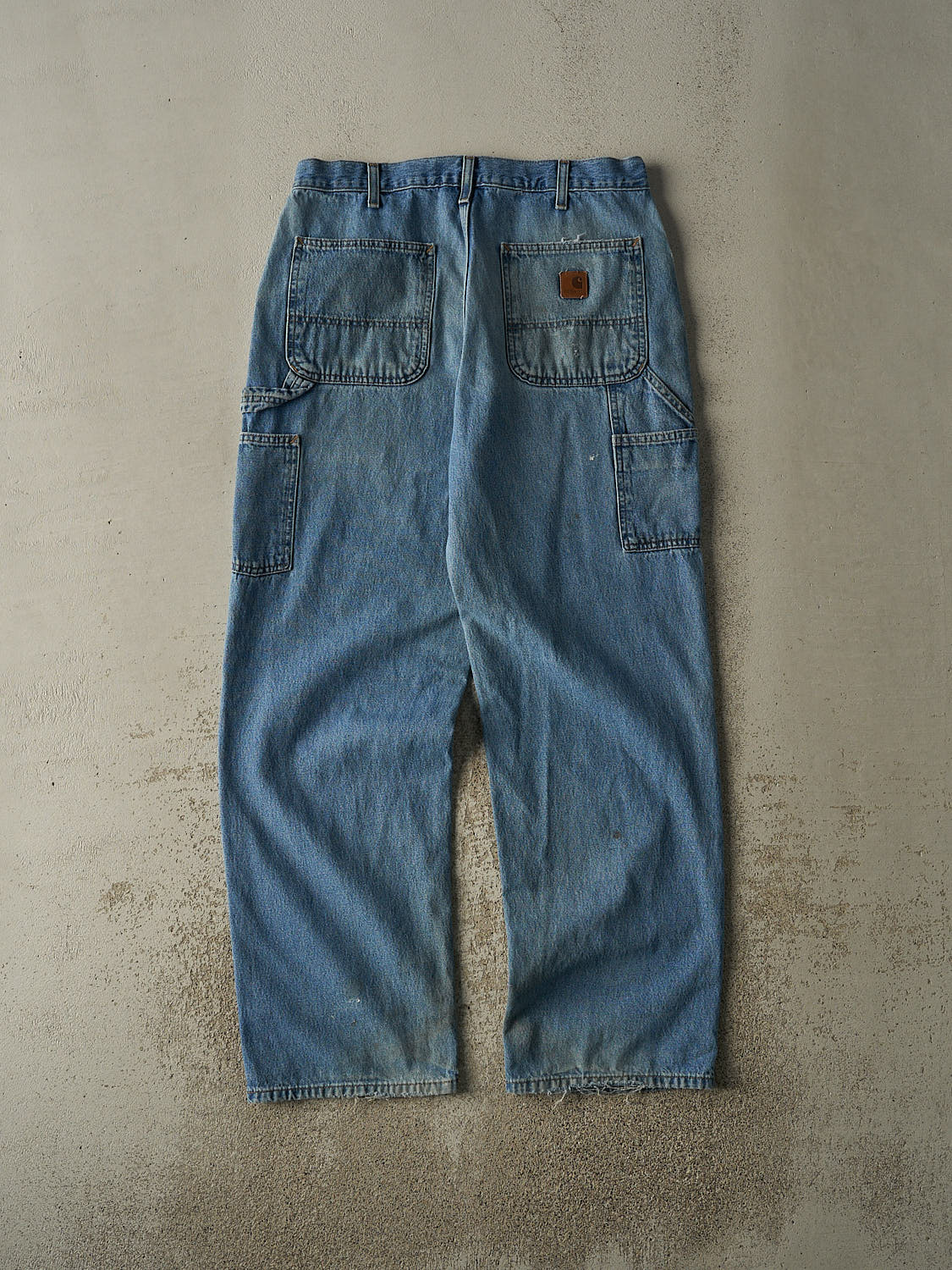Vintage 90s Light Wash Carhartt Carpenter Jeans (32.5x32)
