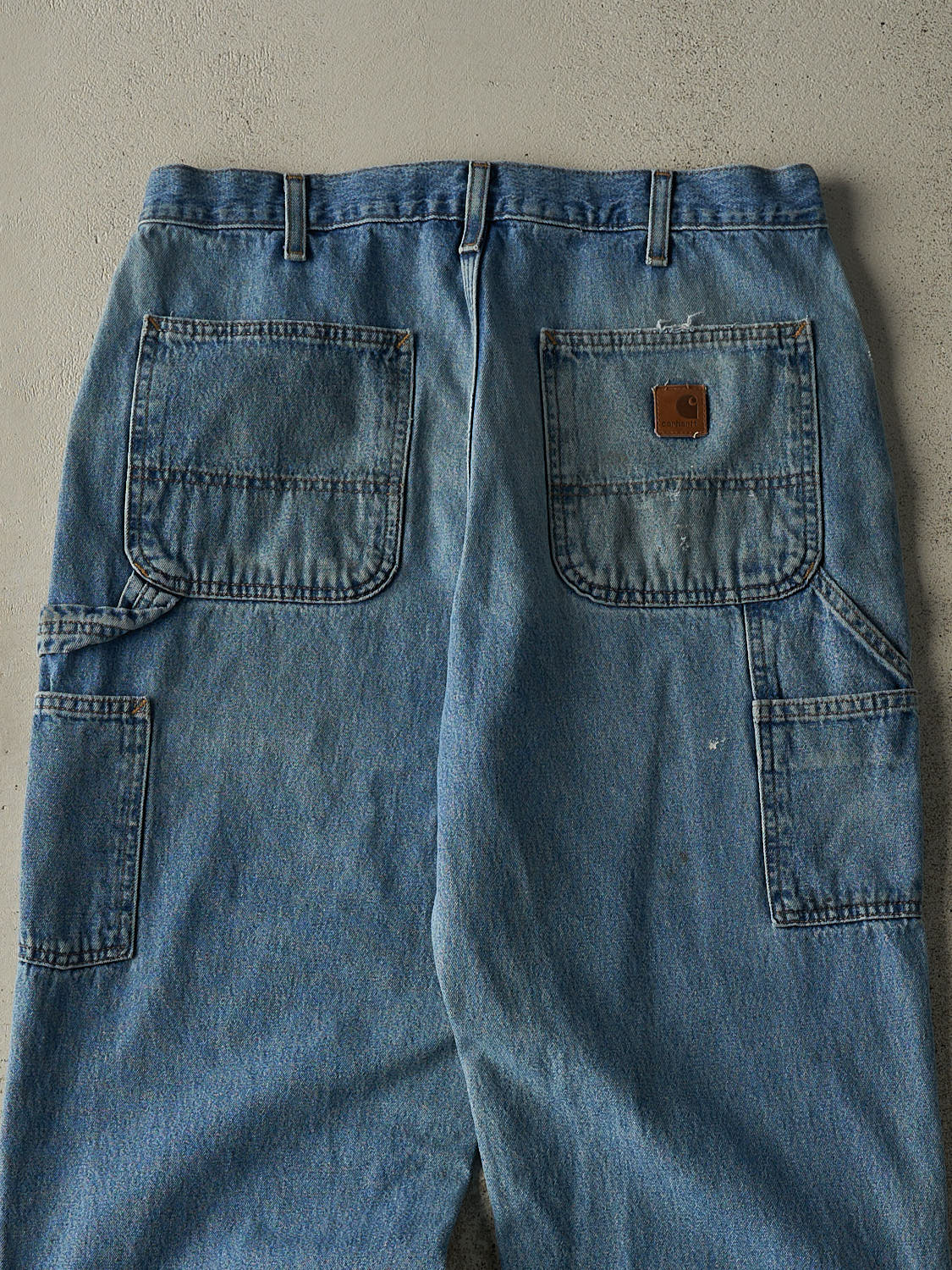 Vintage 90s Light Wash Carhartt Carpenter Jeans (32.5x32)
