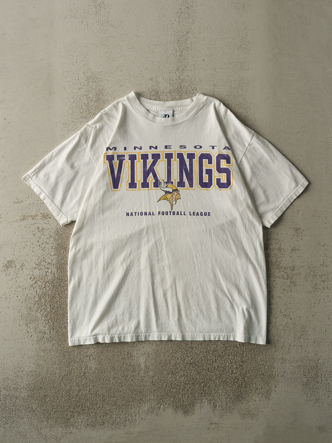 Vintage 90s White Minnesota Vikings Tee (L/XL)