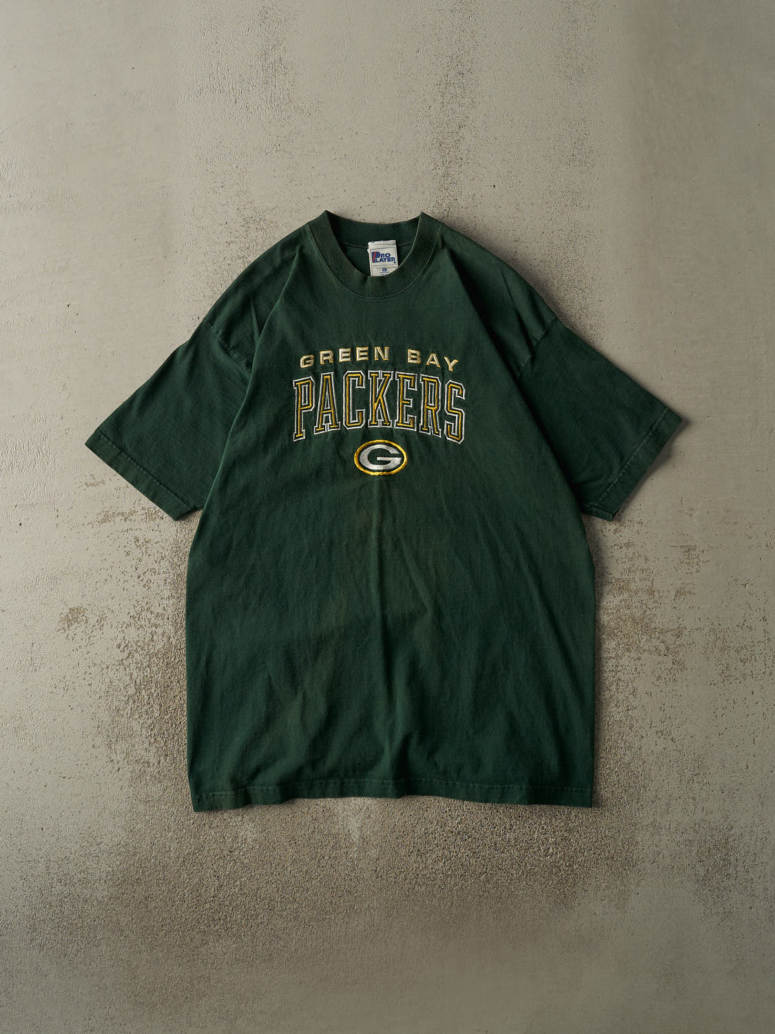 Vintage 90s Green Green Bay Packers Embroidered Tee (XL/XXL)