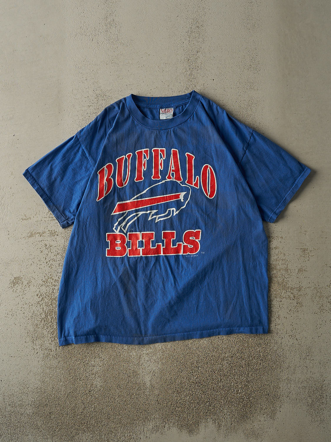 Vintage 96' Blue Buffalo Bills Chris Spielman Tee (XL)