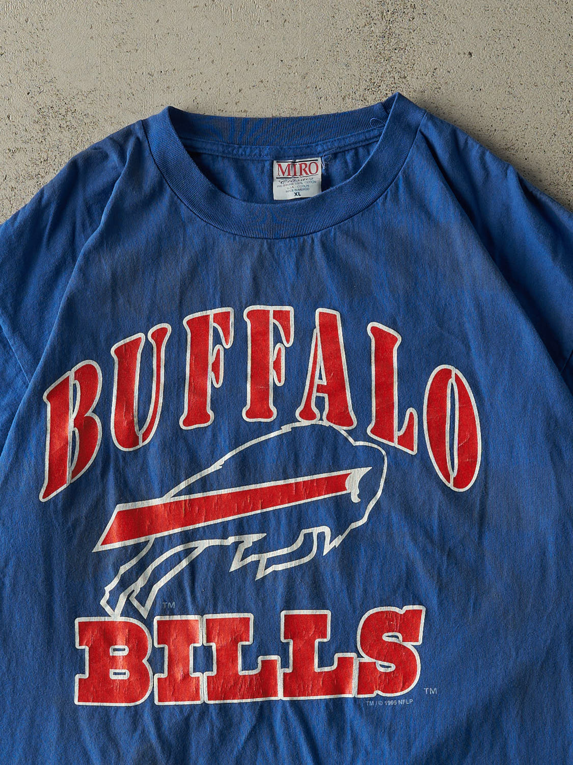 Vintage 96' Blue Buffalo Bills Chris Spielman Tee (XL)