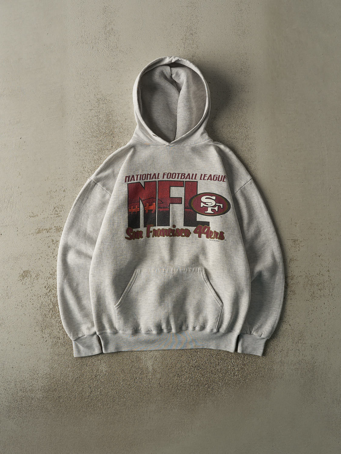 Vintage 97' Heather Grey San Francisco 49ers Hoodie (M/L)