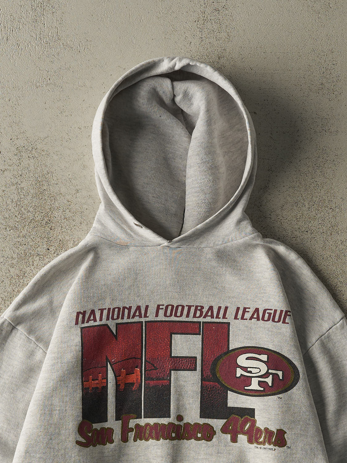 Vintage 97' Heather Grey San Francisco 49ers Hoodie (M/L)